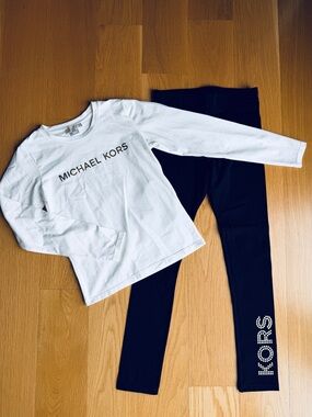 Michael Kors Long Sleeve Shirt and Legging Set | Brand NEW!